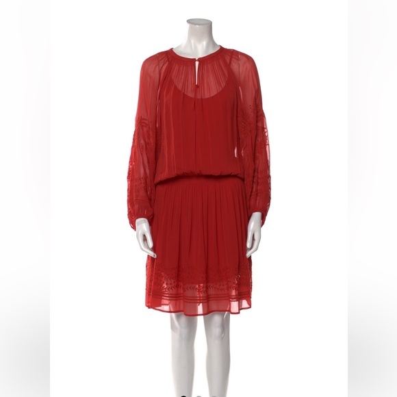 Vanessa Bruno Dresses & Skirts - Vanessa Bruno scoop neck knee length dress. Matching separate slip dress under.